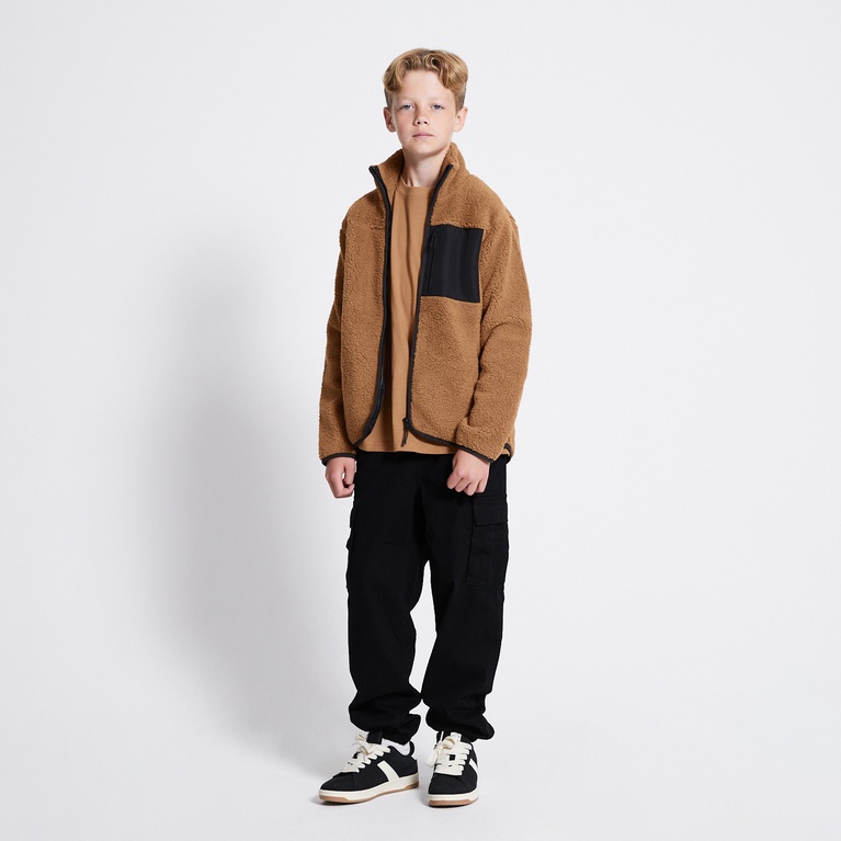 Pile jacket "Edor Star" Toffee